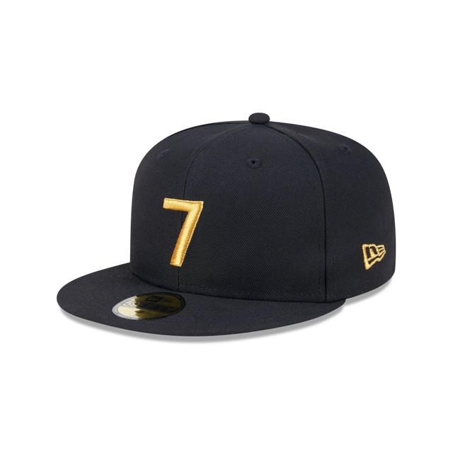 New Era Cap Signature Size 7 Black 59FIFTY Fitted Male Product Image