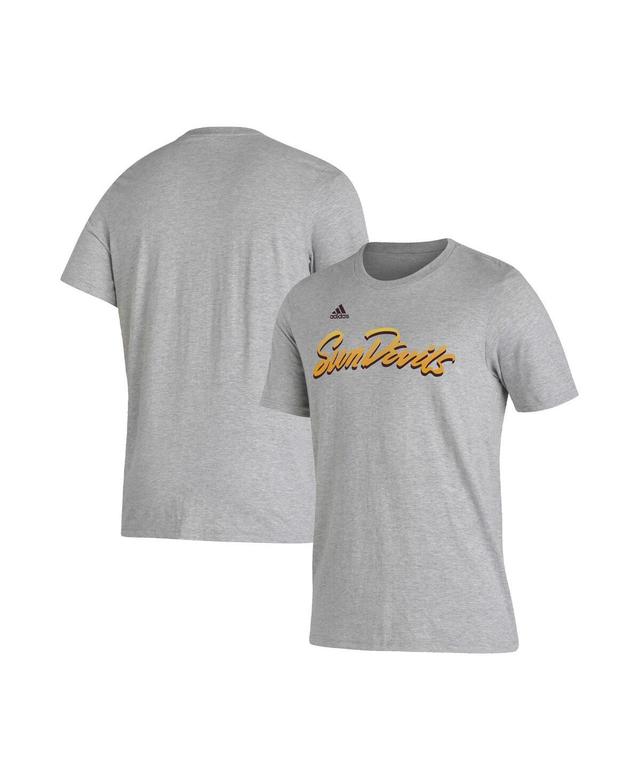 Mens adidas Heathered Gray Arizona State Sun Devils Rising Devil Strategy Game Fresh T-shirt Product Image