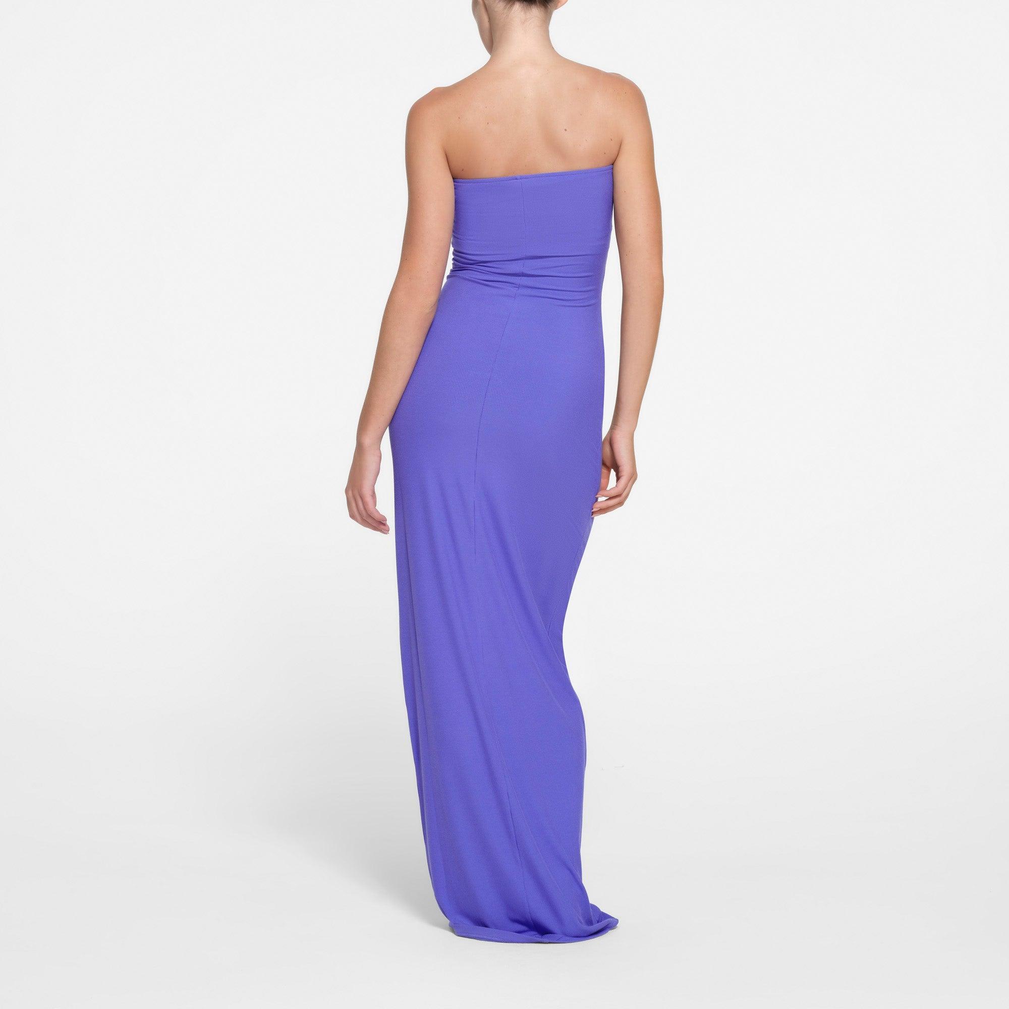 SOFT LOUNGE TUBE DRESS | TANZANITE Product Image