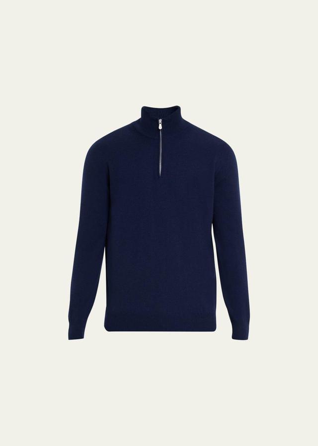 Brunello Cucinelli Cashmere Quarter Zip Sweater Product Image