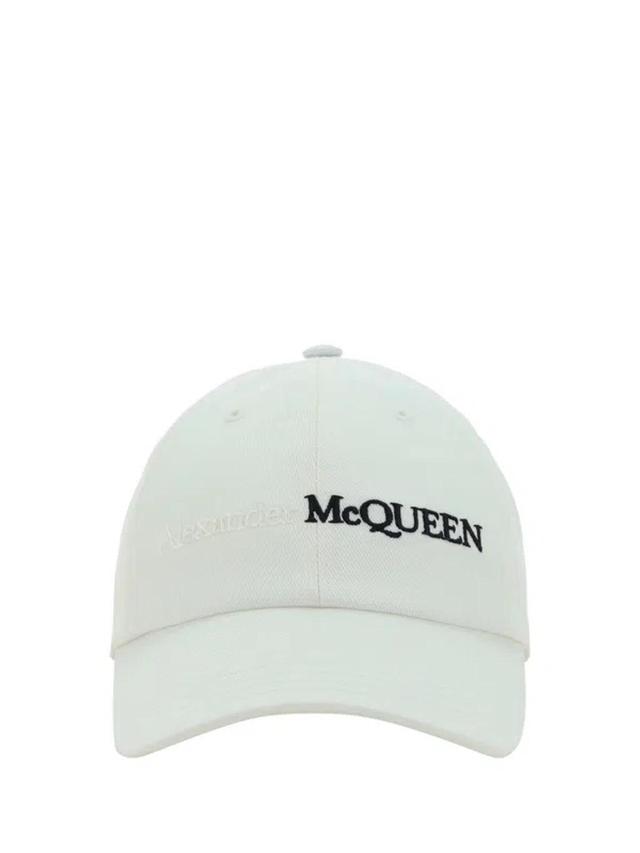 Baseball Hat In White/black Product Image