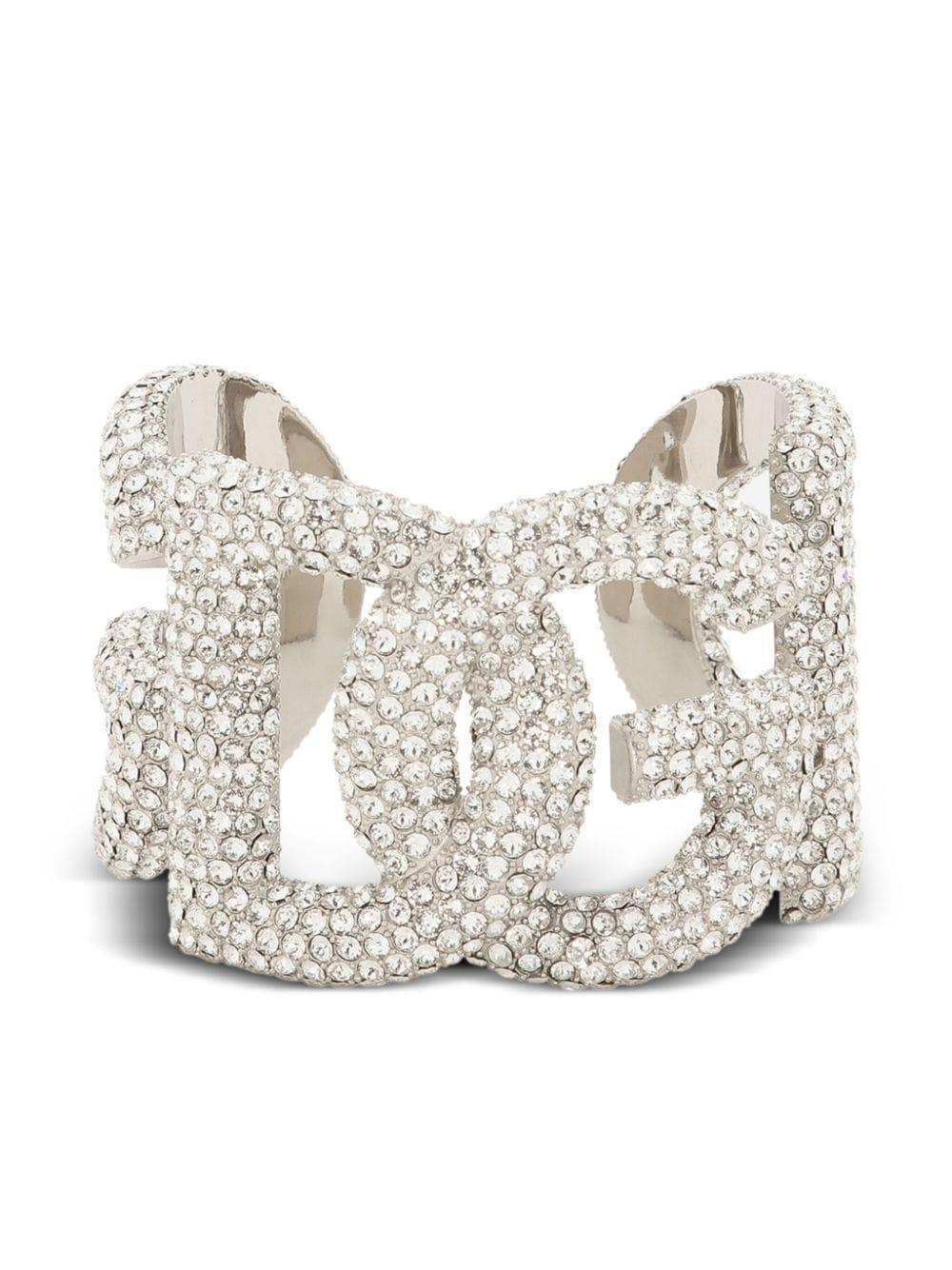 Dg Crystal-embellished Bracelet In Silber Product Image