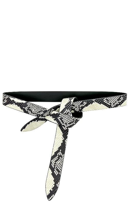 Isabel Marant Lecce Snake Print Reversible Leather Belt Product Image