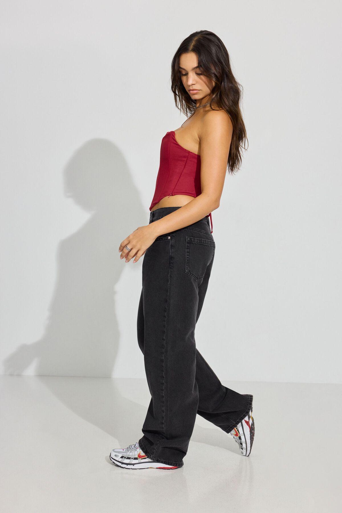 Low Rise Baggy Jeans Product Image