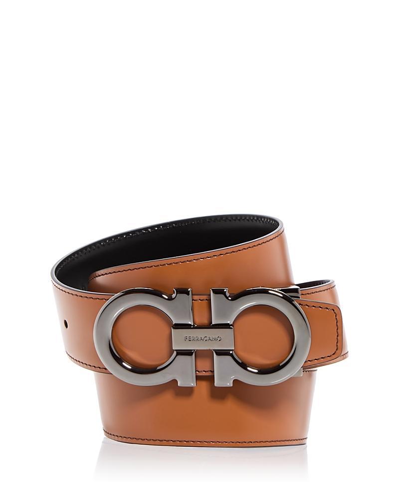 Mens Reversible Gancini Leather Belt Product Image