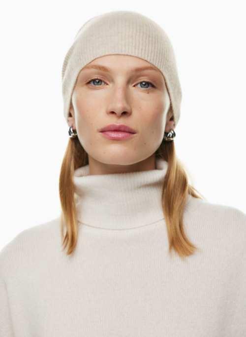 cashmere rib slouchy beanie Product Image