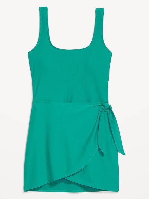 Side-Tie Swim Dress Product Image