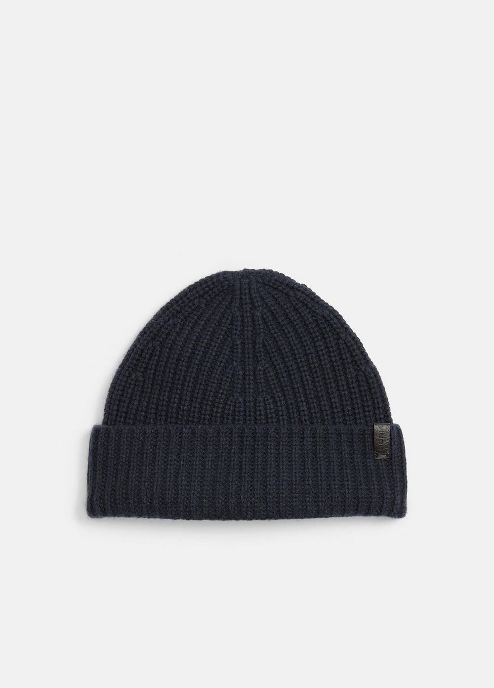 Cashmere Shaker-Stitch Beanie Product Image