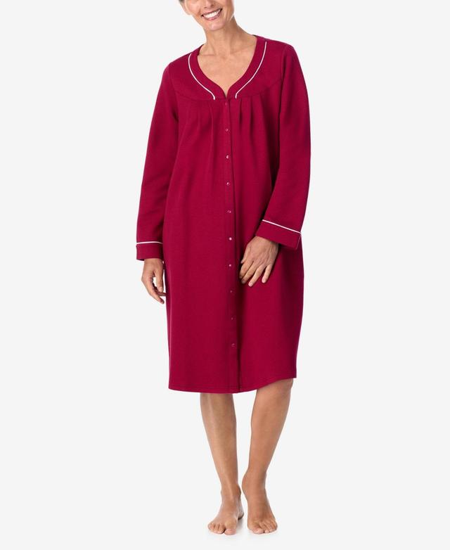 Aria Womens Long Sleeve Snap Robe Product Image