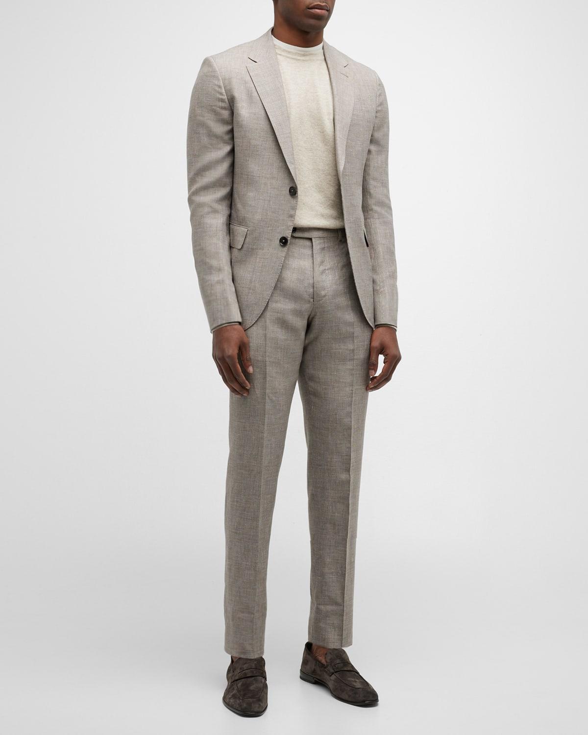 Mens Prince of Wales Crossover Suit Product Image