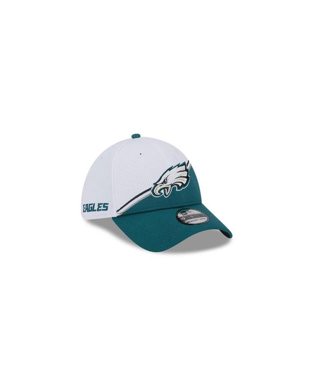 Mens New Era White Philadelphia Eagles 2023 Sideline 39THIRTY Flex Hat - White Product Image