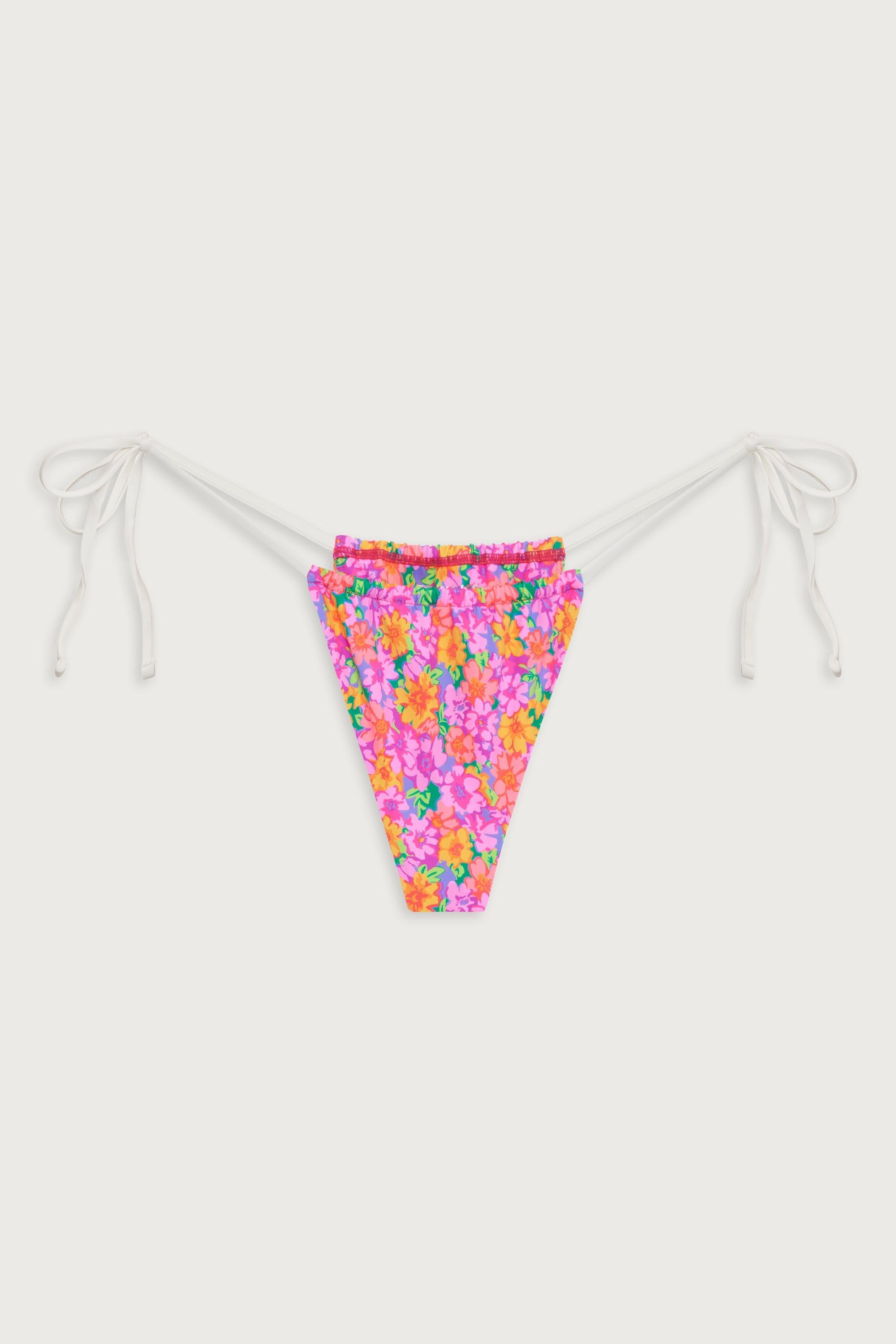 Tia Floral Skimpy Bikini Bottom - Daisy Pond Product Image