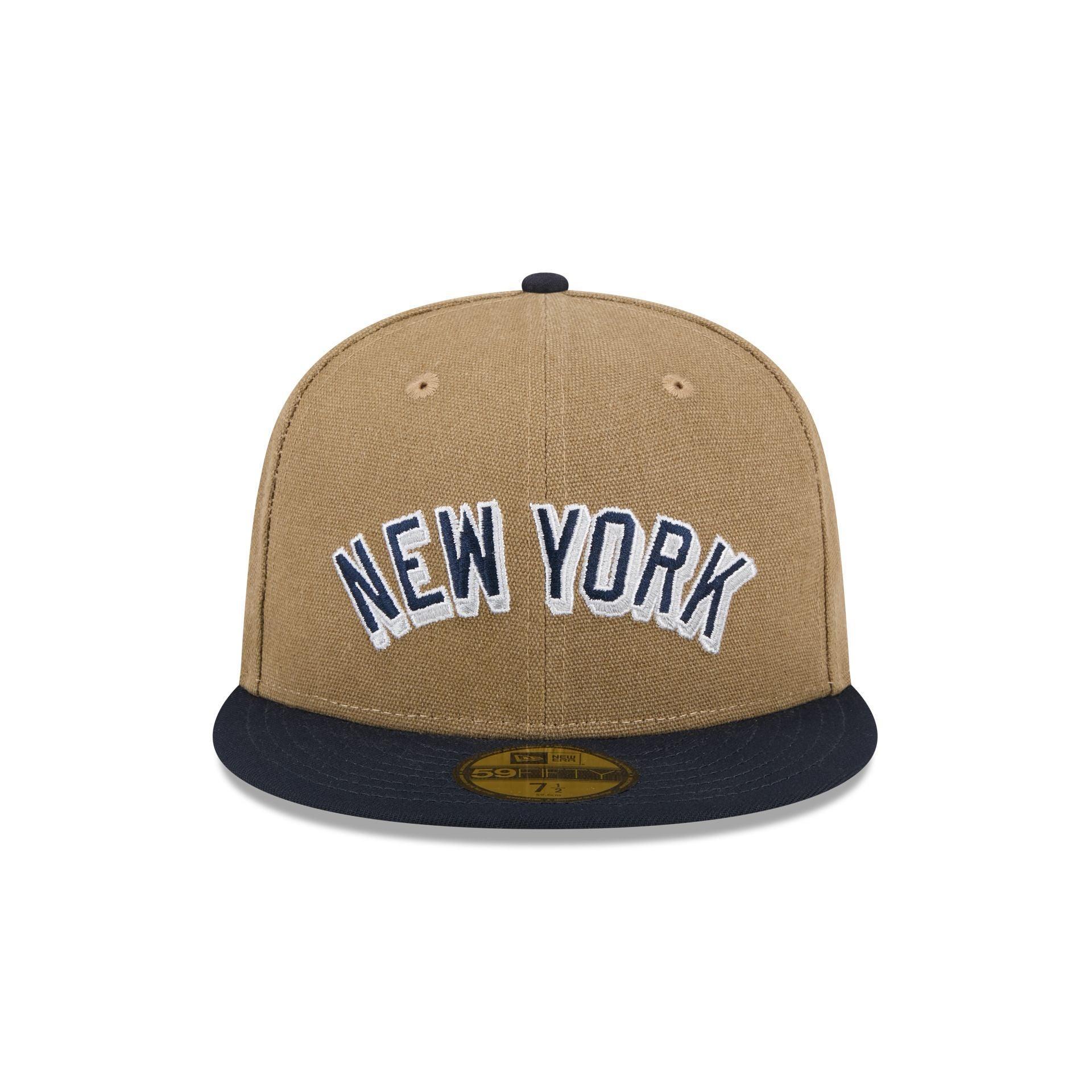 New York Yankees Canvas Crown 59FIFTY Fitted Hat Male Product Image