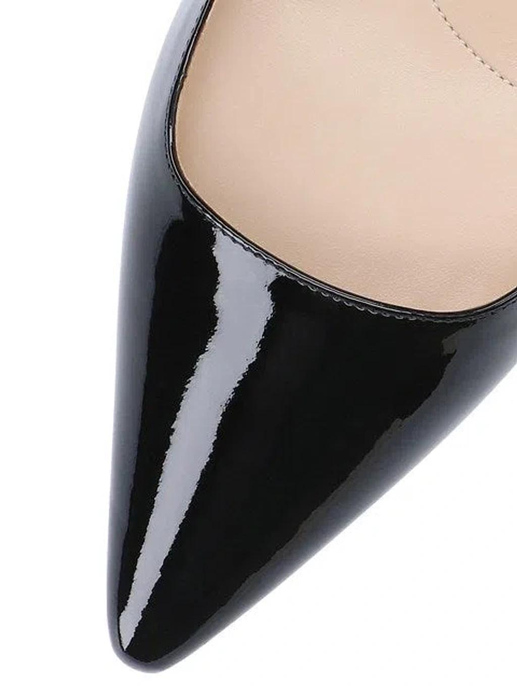 Pointed Black Patent Leather Pumps Product Image