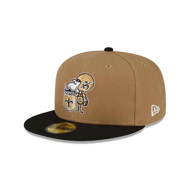 New Orleans Saints Throwback 59FIFTY Fitted Hat Male Product Image