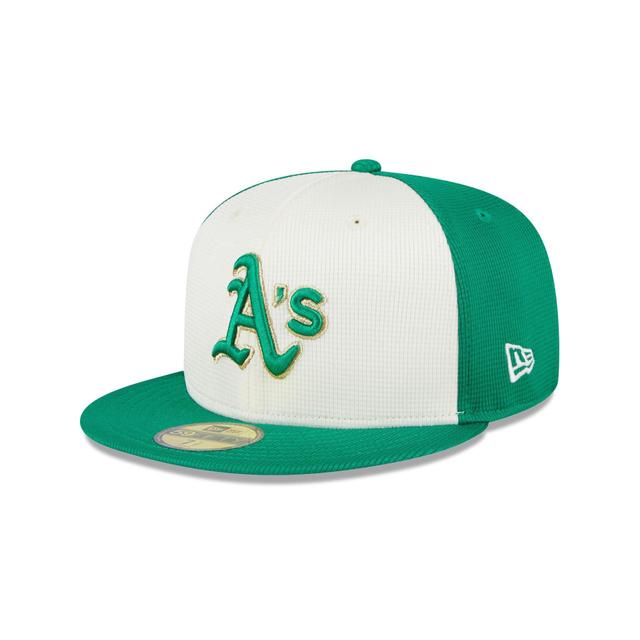 Oakland Athletics St. Patrick's Day 2024 59FIFTY Fitted Hat Male Product Image