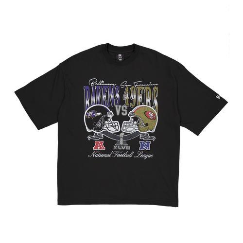 New Era Mens Ravens/49ers Super Bowl Short Sleeve T-Shirt - Black/Multi Product Image