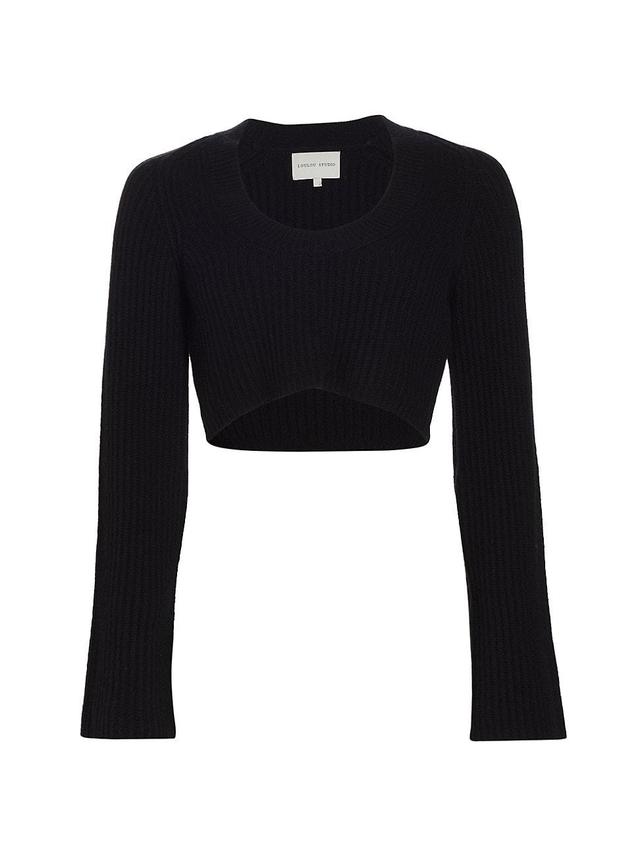 Womens Chante Cashmere Crop Sweater Product Image