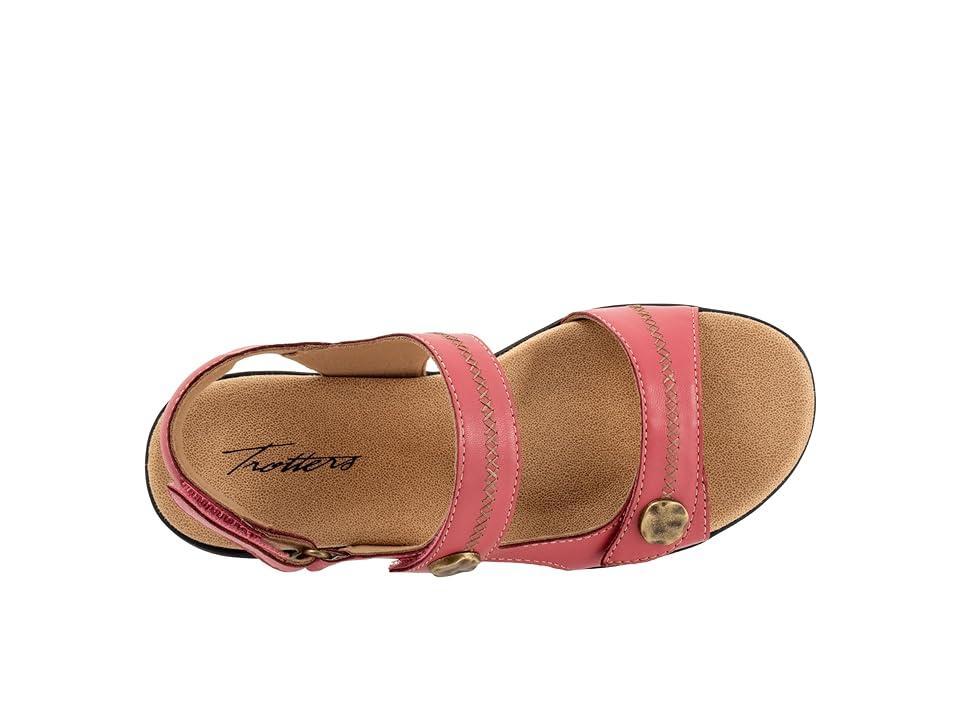 Trotters Romi Stitch (Fuchsia) Women's Sandals Product Image