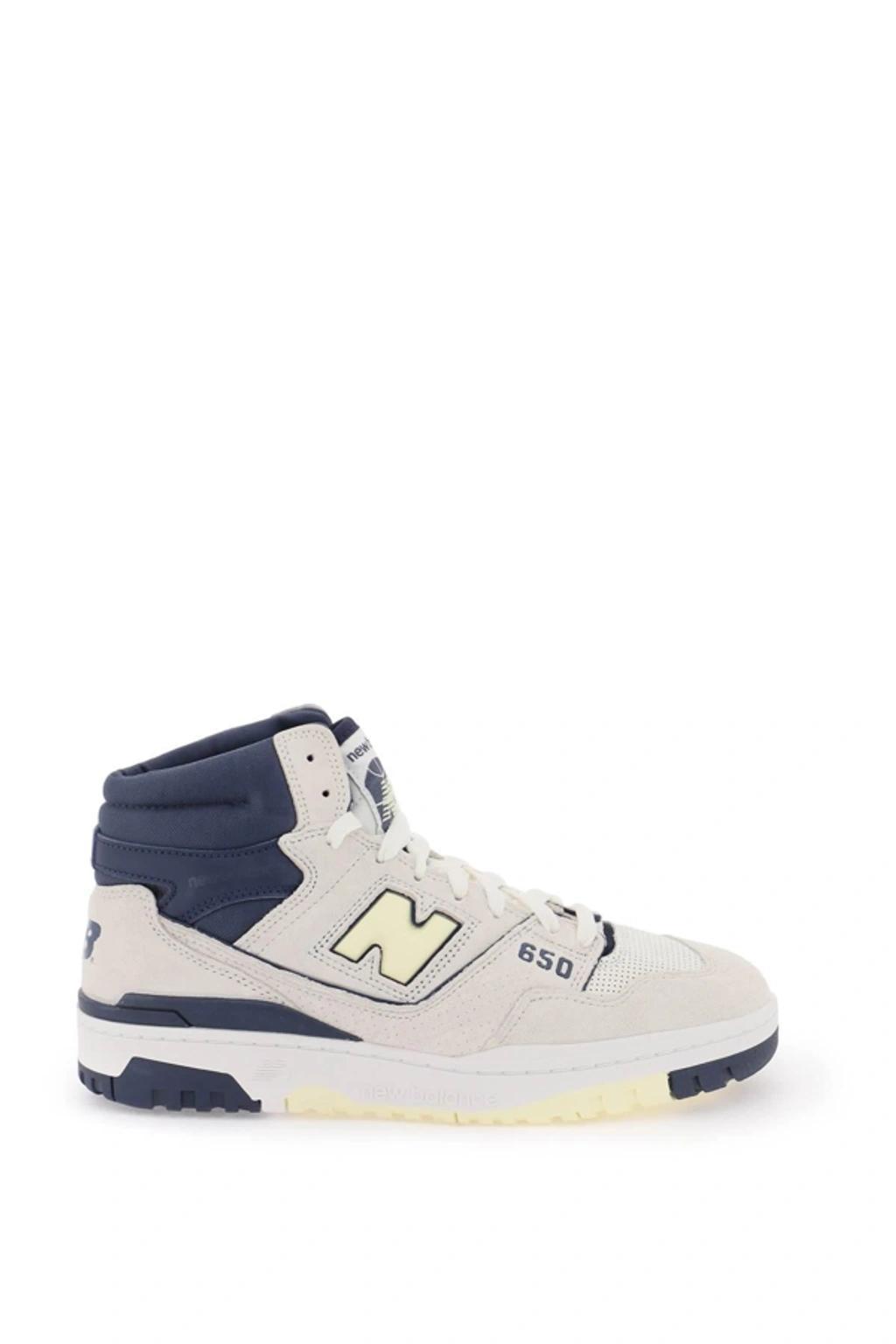 NEW BALANCE 650 High-top Leather Sneakers In Mixed Colours Product Image