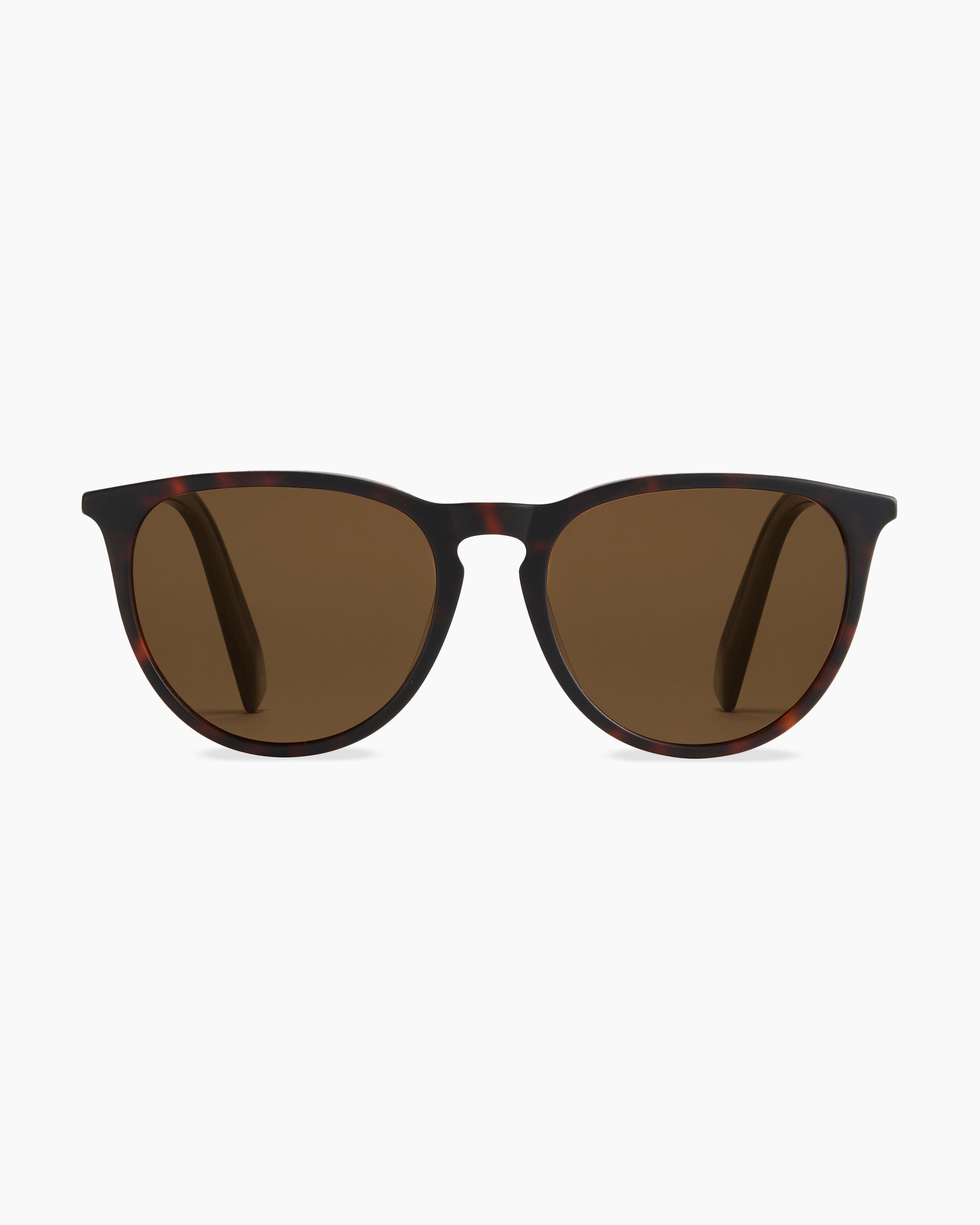 Emily Polarized Acetate Sunglasses in Tortoise with Brown lens, Size Wide, Cellulose Acetate by Quince Product Image