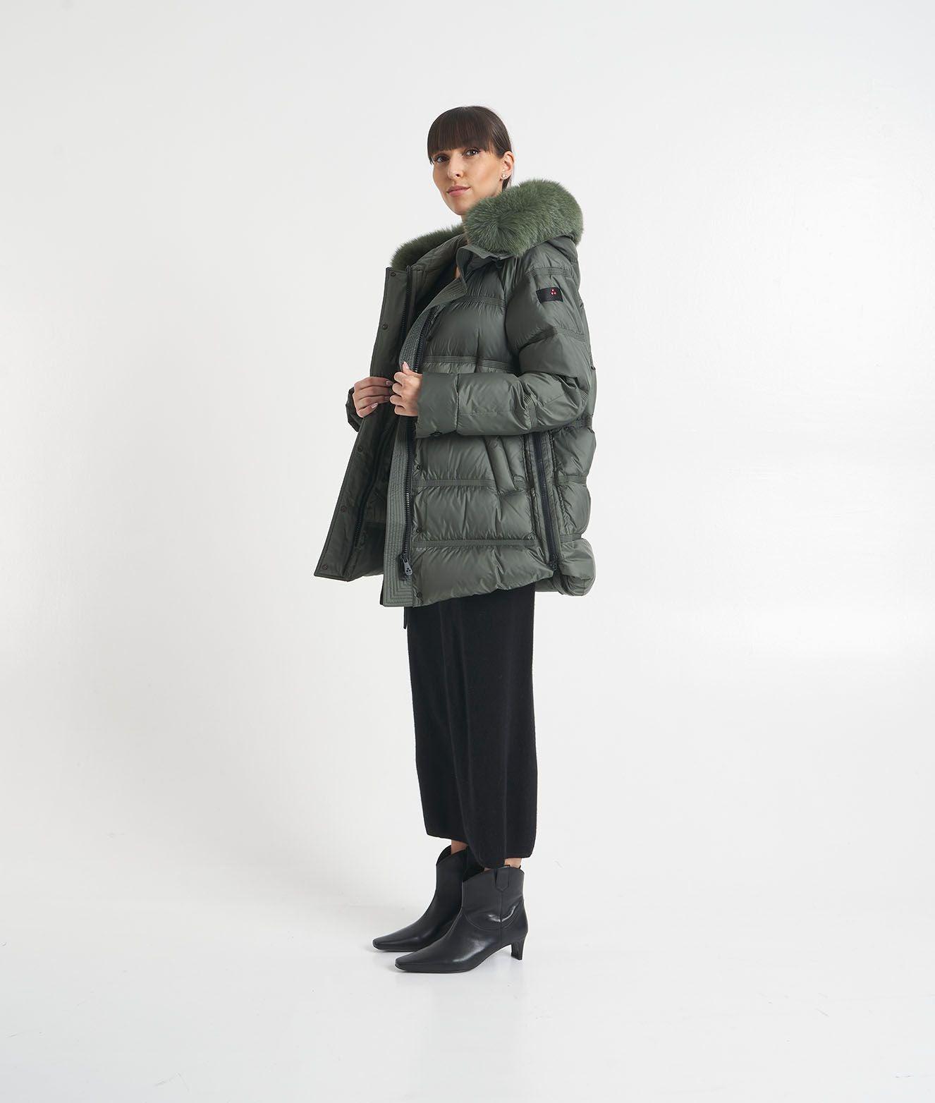 Down jacket with large hood 'Takan' Product Image