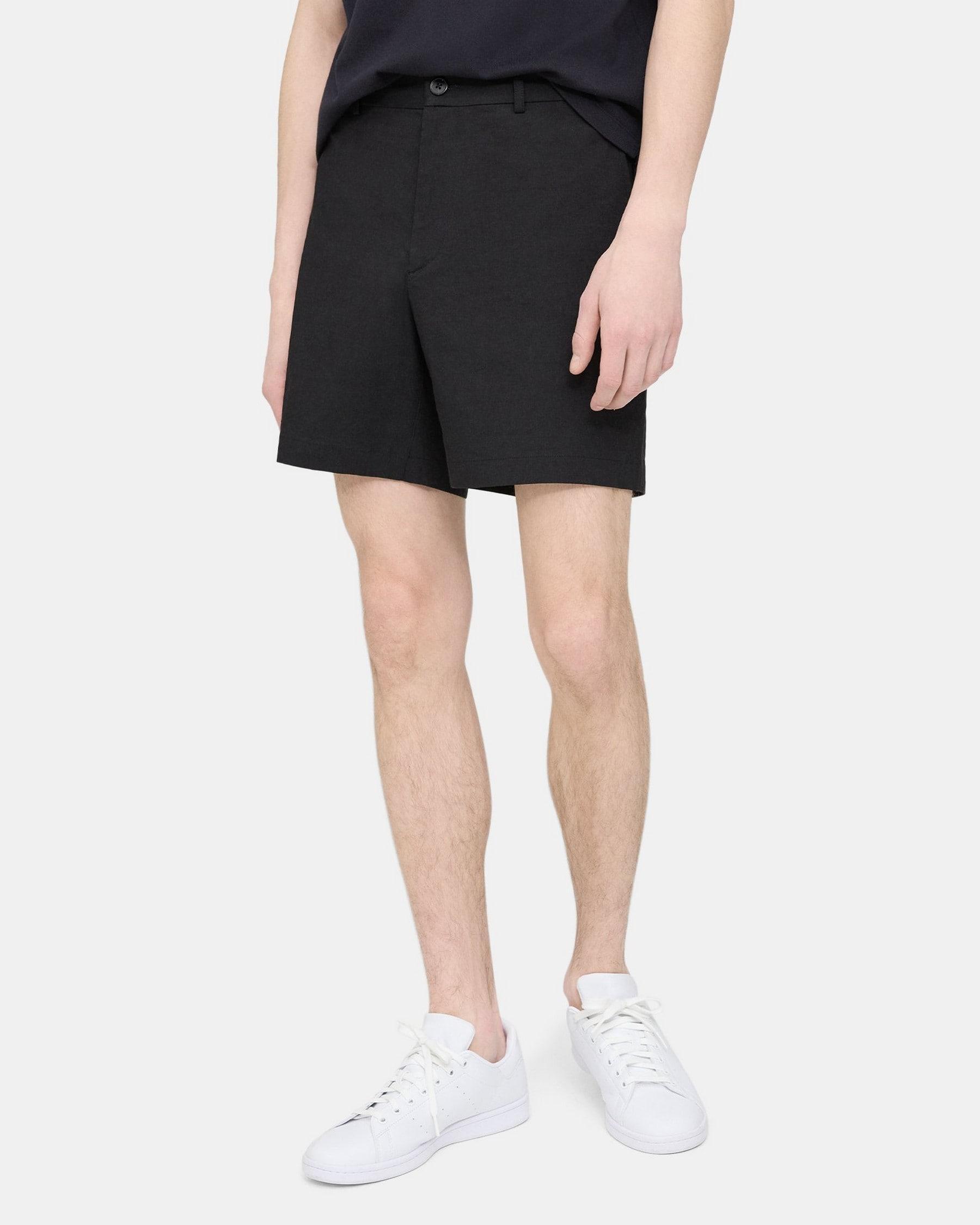 Tapered Drawstring Short in Stretch Linen Product Image