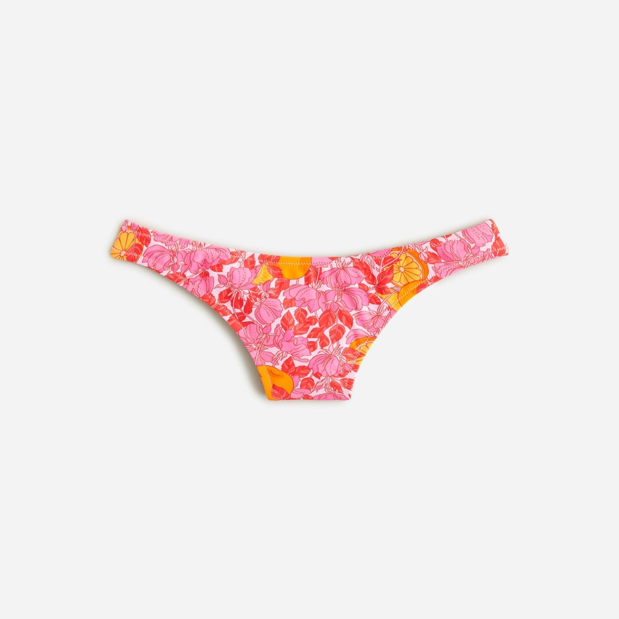 1989 high-leg bikini bottom in pink limone print Product Image