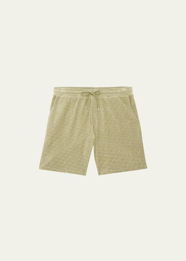 Mens Terry Jacquard Drawstring Shorts Product Image