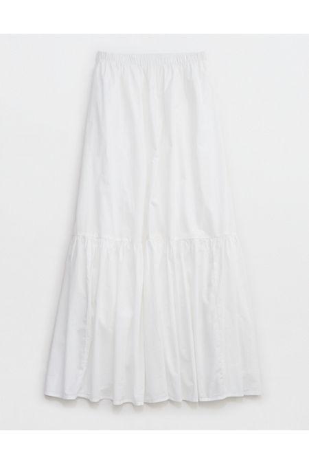 Aerie Poplin Tiered Maxi Skirt Women's Product Image