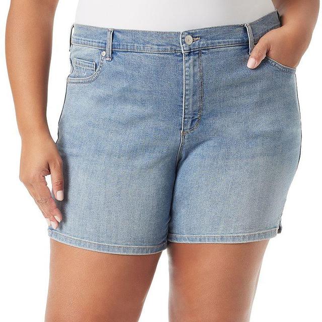 Plus Size Gloria Vanderbilt Amanda Shorts, Womens Product Image