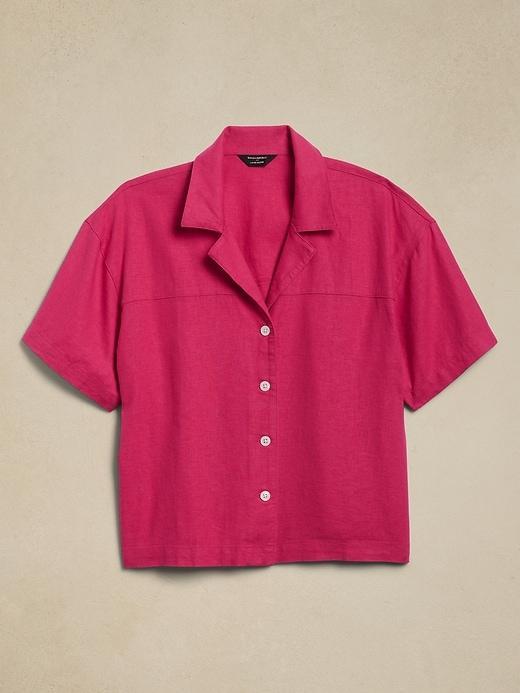 Linen-Blend Shirt Product Image