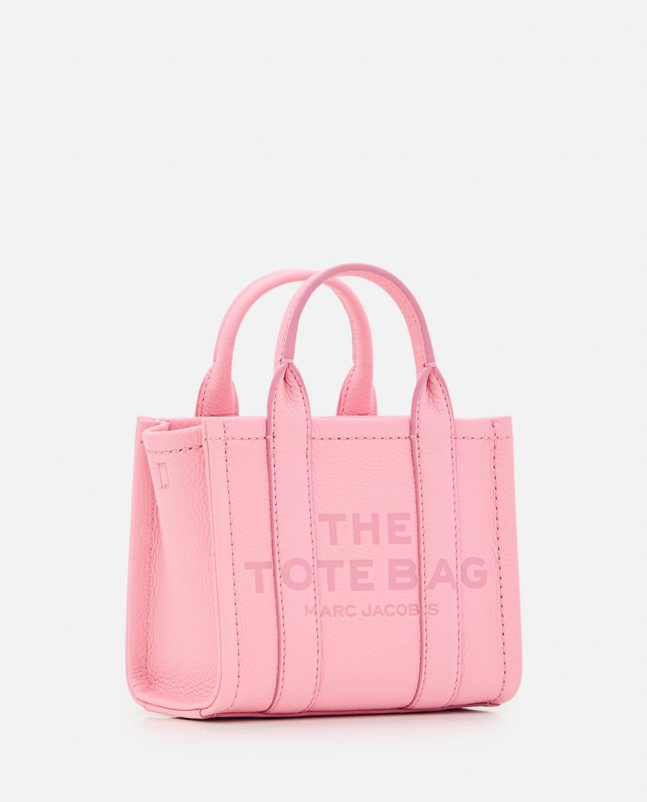 MARC JACOBS The Mini Leather Tote Bag In Rose Product Image