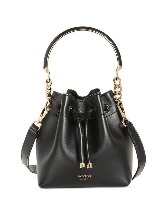 Jimmy Choo Bon Bon Small Leather Bucket Bag Product Image