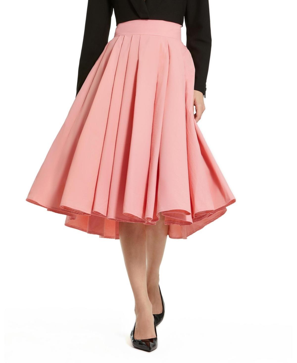 Mac Duggal Womens Faille High Waisted Midi Skirt Product Image