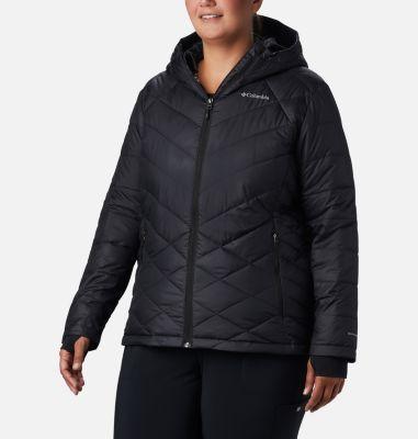 Columbia Heavenly Hooded Jacket (Black) Women's Coat Product Image