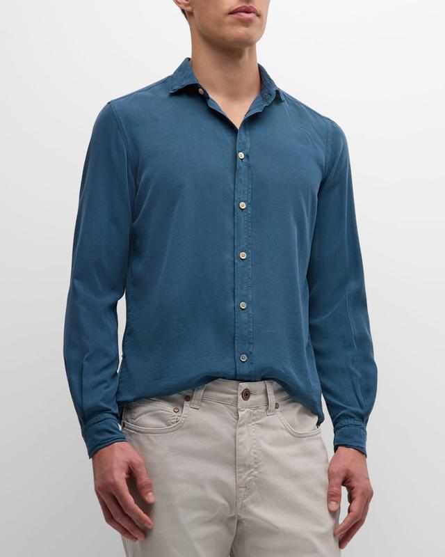 Men's Garment-Washed Lyocell Sport Shirt Product Image