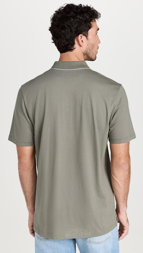 Faherty Short Sleeve Movement Pique Polo | Shopbop Product Image