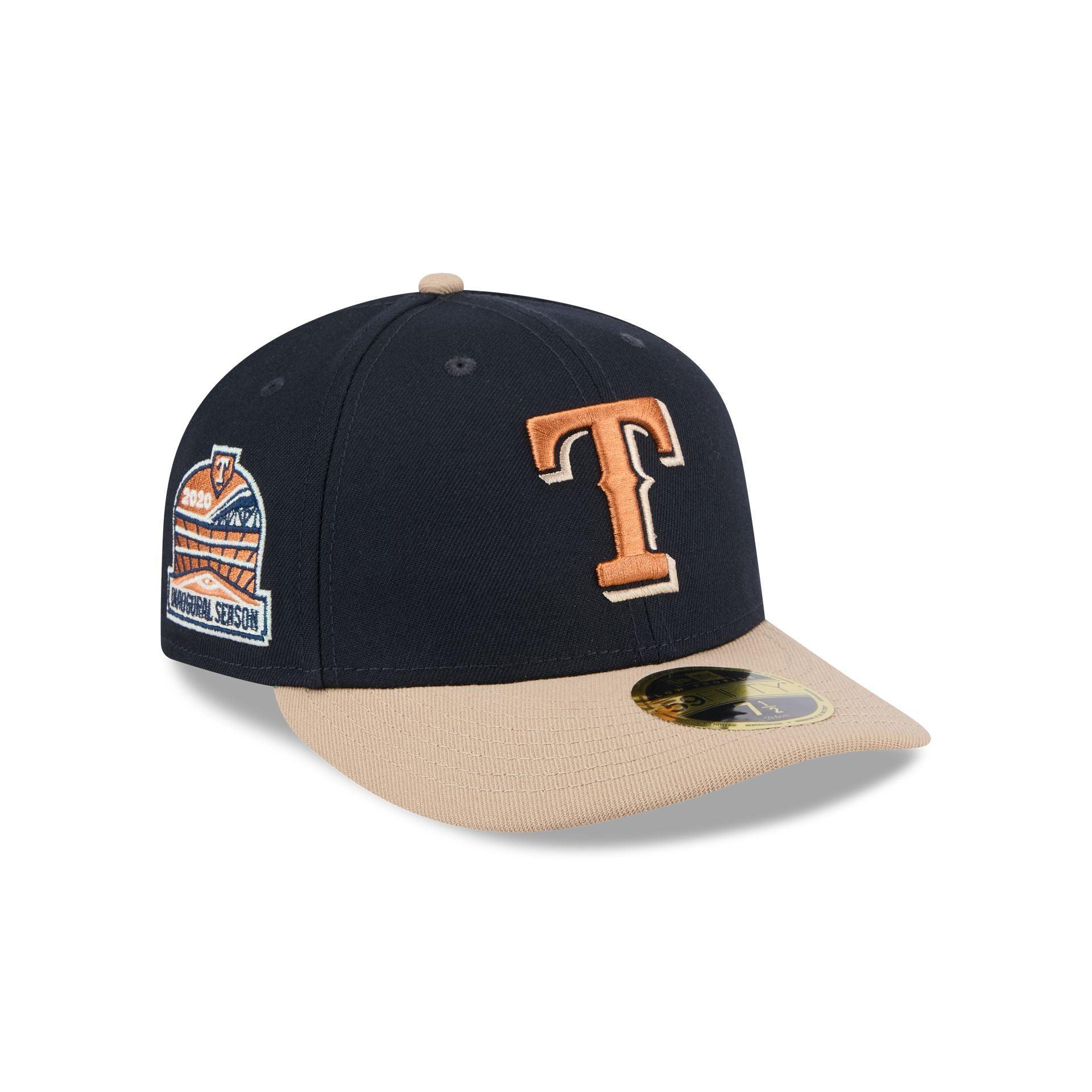 Texas Rangers Blue Ivory Low Profile 59FIFTY Fitted Hat Male Product Image