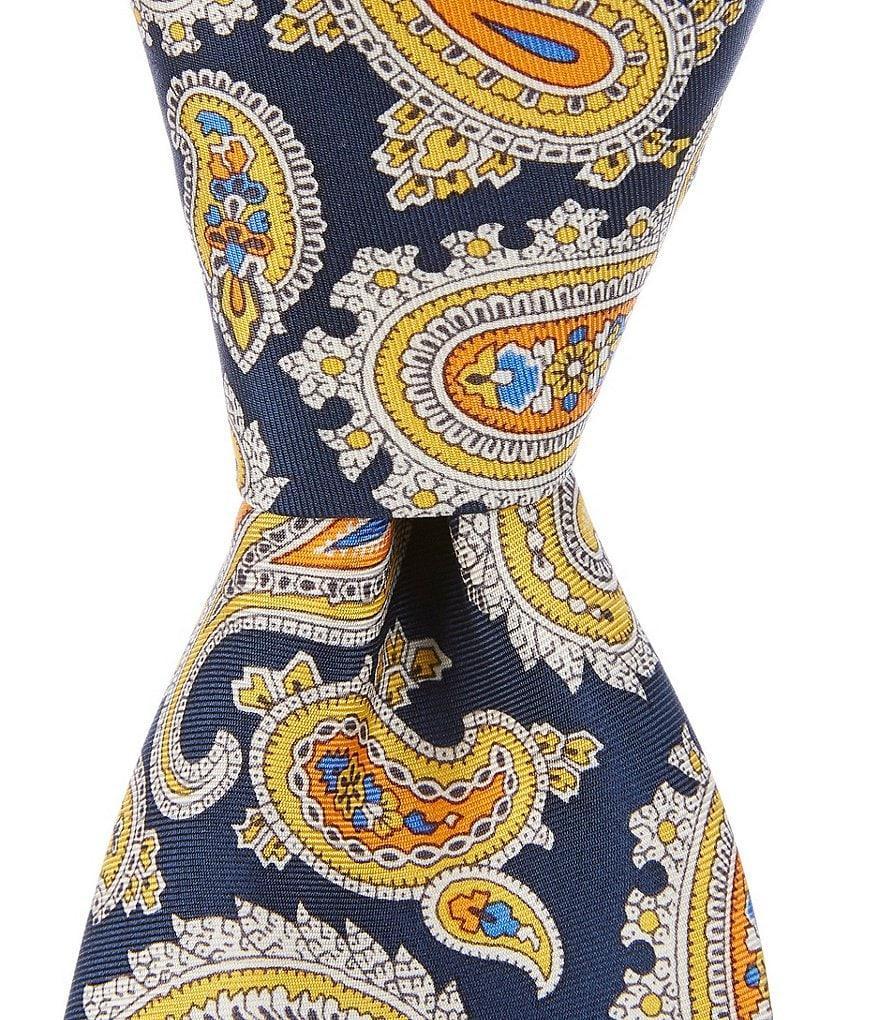 Cremieux Paisley Printed 3 1/8#double; Woven Silk Tie Product Image