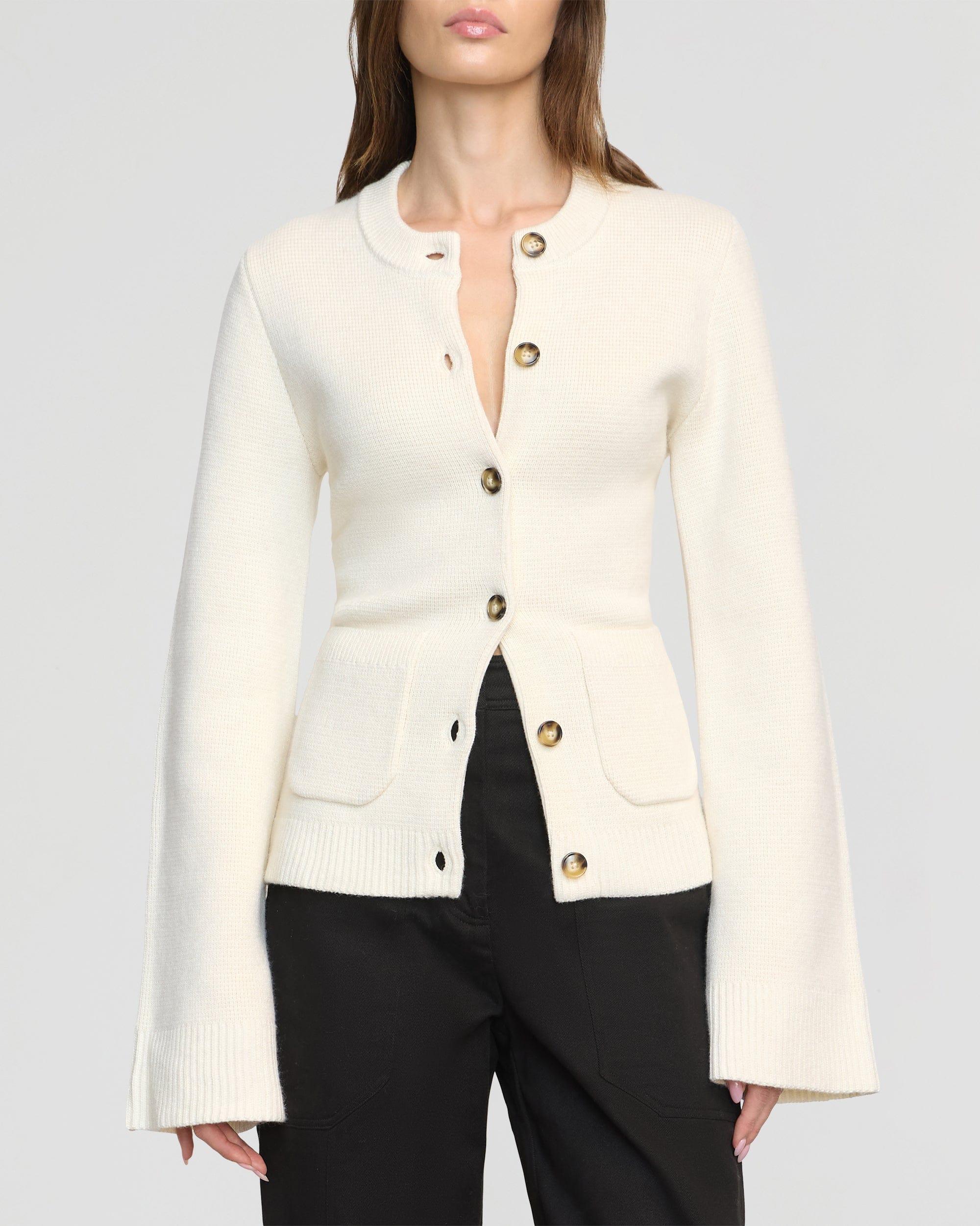 Eames Organic Cotton-Wool Button Cardigan Product Image