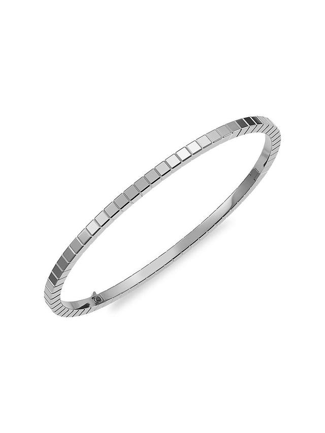 Womens 18K White Gold Ice Cube Bracelet Product Image