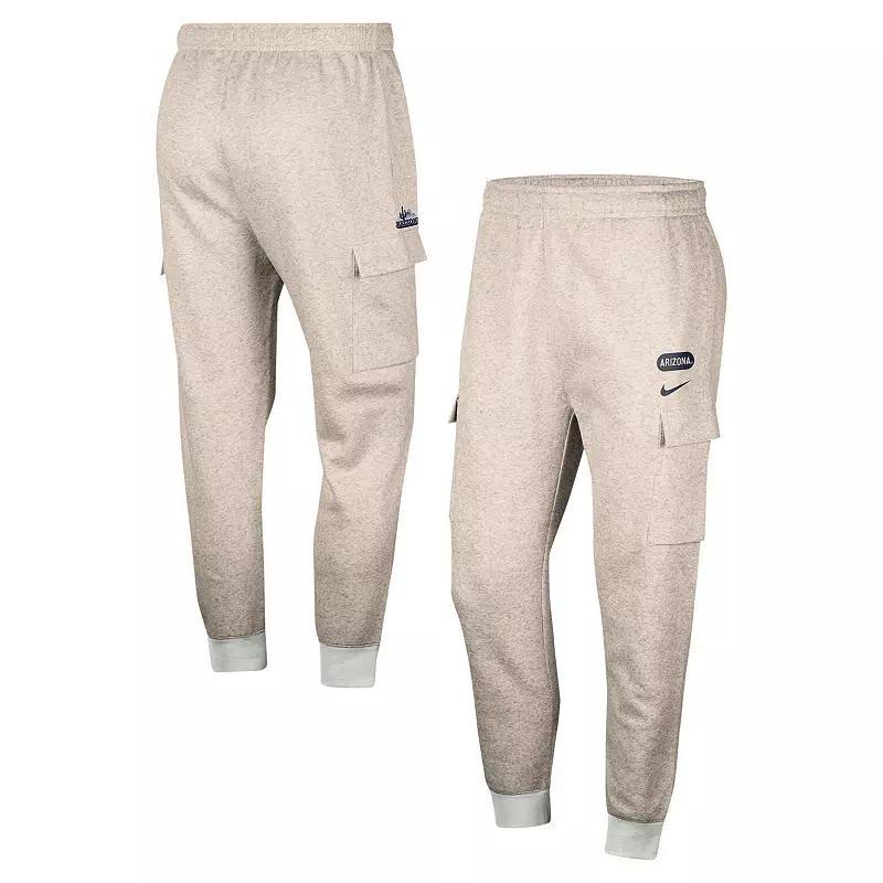 Mens Nike Oatmeal Arizona Wildcats Club Cargo Jogger Pants Product Image