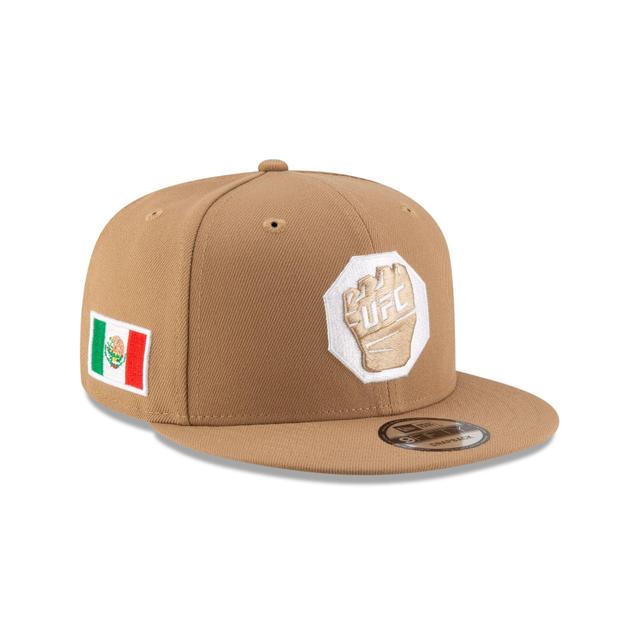 UFC Mexico Khaki Glove 9FIFTY Snapback Hat Male Product Image