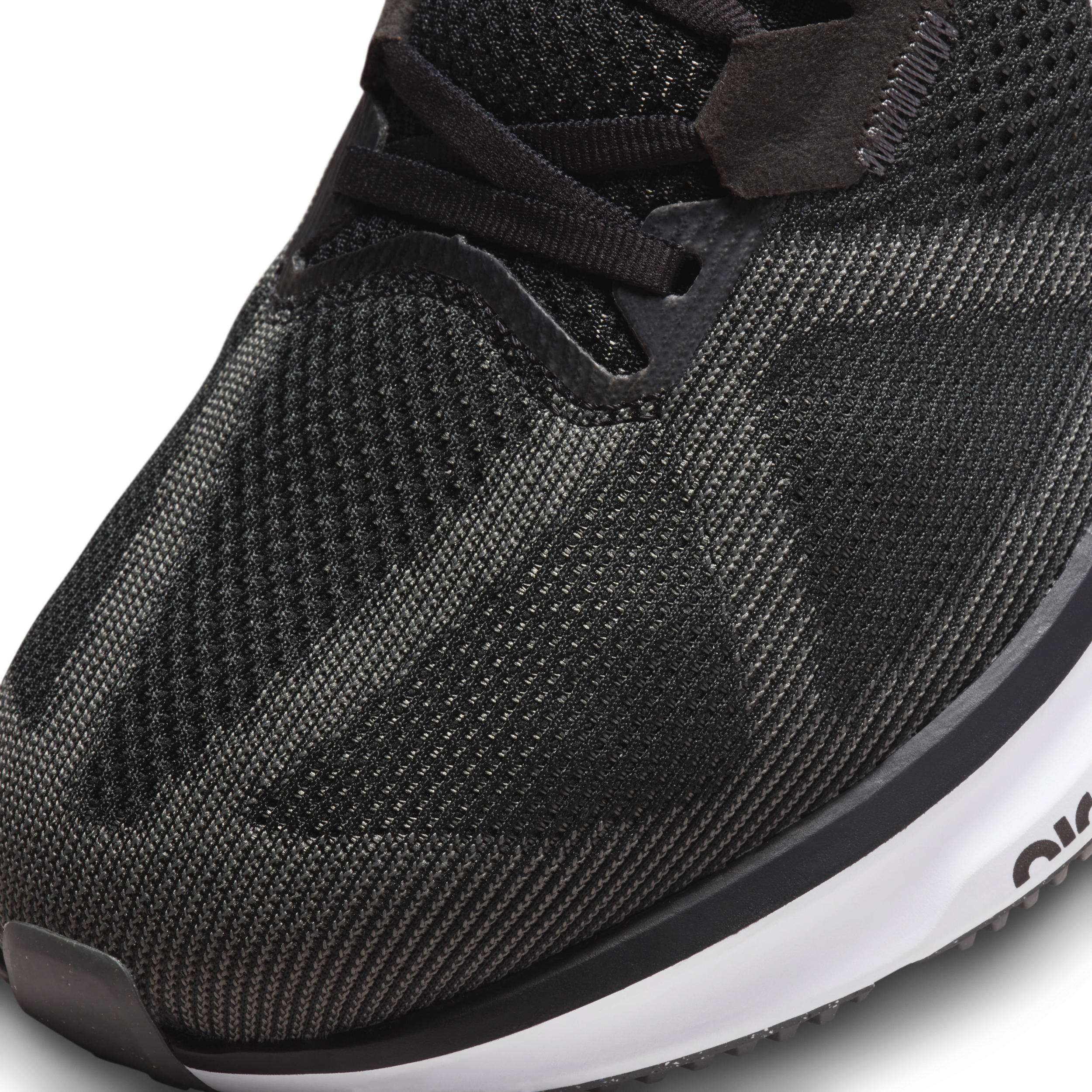 Nike Mens Nike Air Zoom Structure 25 Wide - Mens Running Shoes Black/White/Iron Grey Product Image