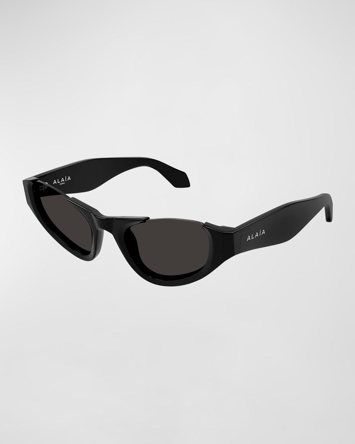 Semi-Rimmed Acetate Cat-Eye Sunglasses Product Image