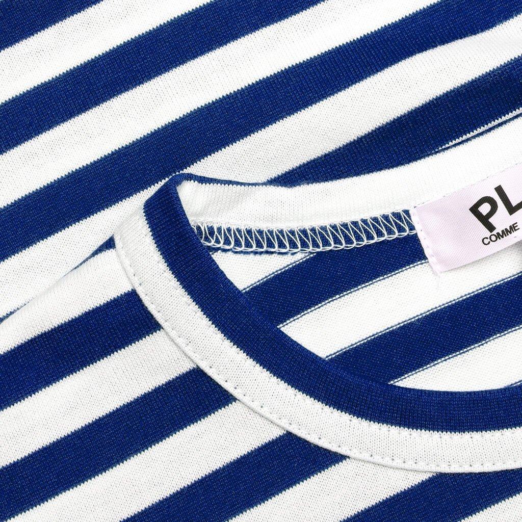 Kid's Striped L/S T-Shirt - Blue/White Male Product Image