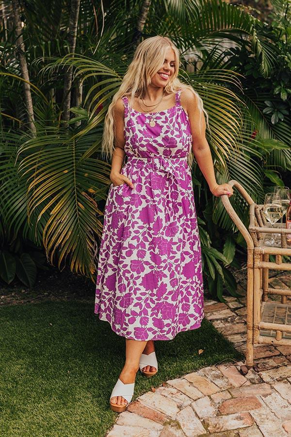 Sandy Silhouette Floral Midi Curves Product Image