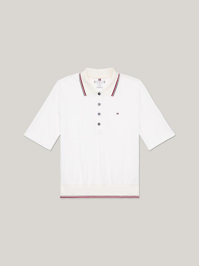 Tommy Hilfiger Women's Regular Fit Tipped Polo Product Image