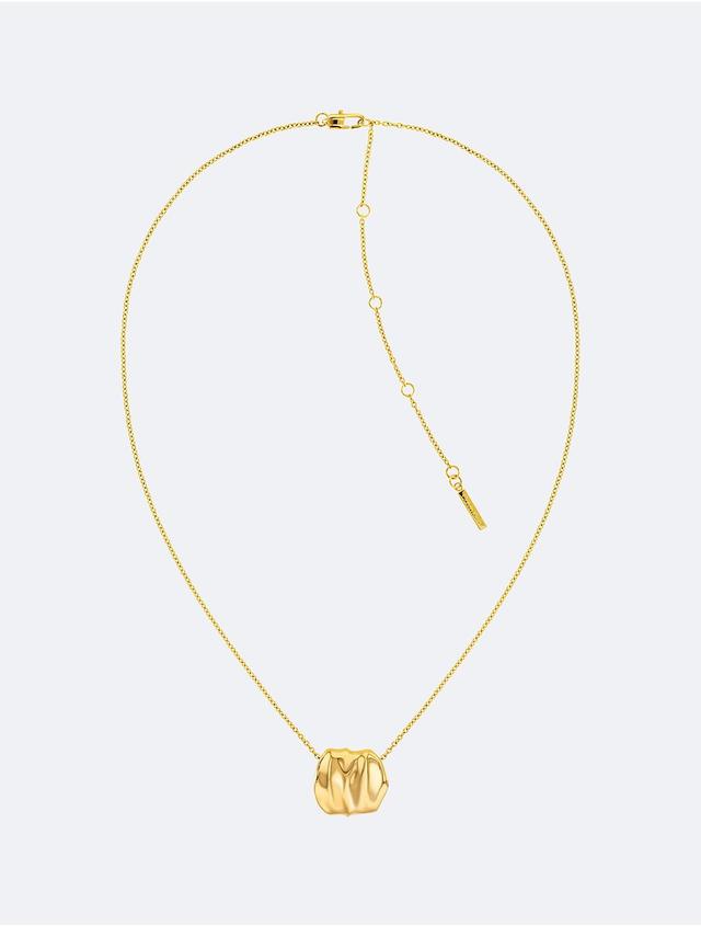 Calvin Klein Womens Organic Shape Pendant Necklace - Metallic Product Image